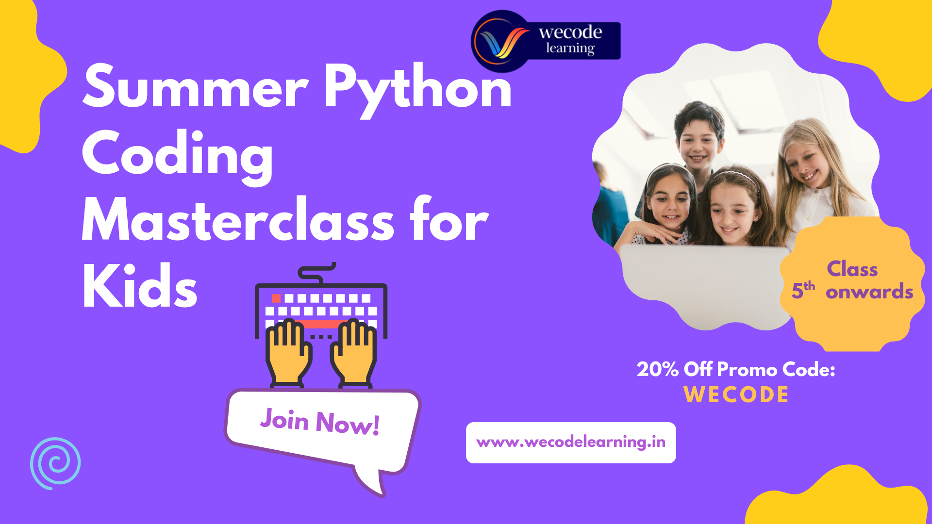 Summer Python Coding Masterclass for Kids